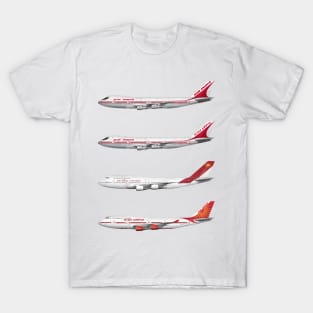 Air India 747 Fleet Tee Shirt Version T-Shirt